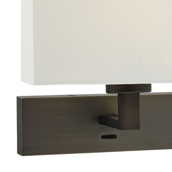 Där Lighting Wall Light Bronze With Shade