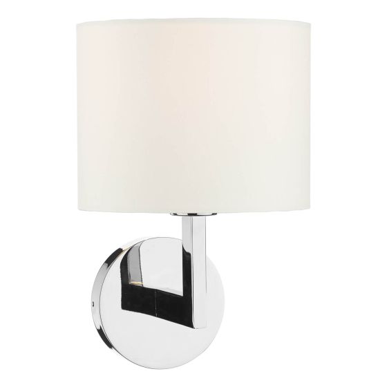 där lighting Wall Light Polished Chrome With Shade
