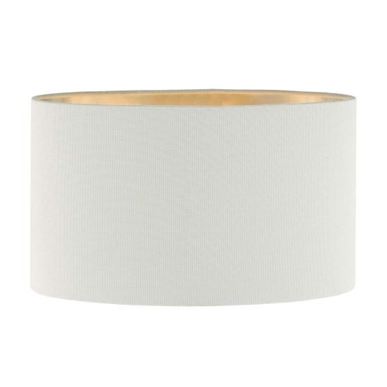 där lighting Wyatt Ivory Linen Oval Shade 31cm