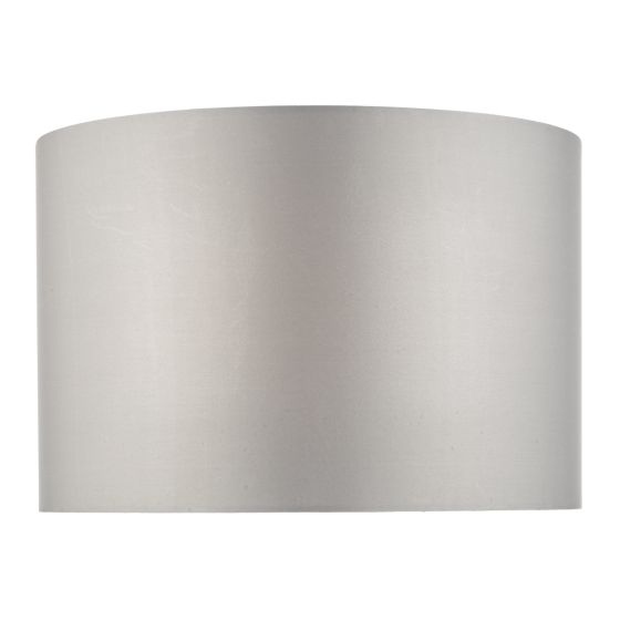 Där Lighting Yalena Grey Faux Silk Shade 33cm