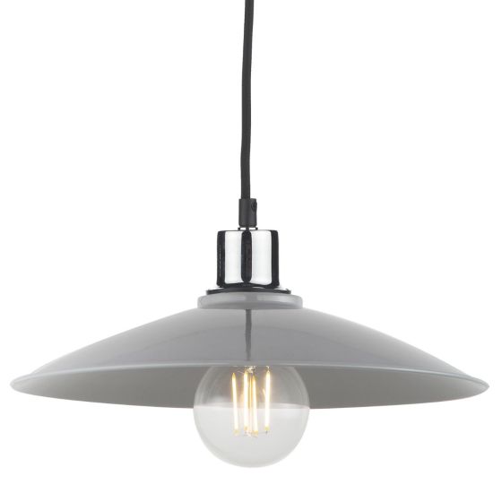 Där Lighting Yifat Easy Fit Pendant Grey