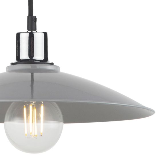 Där Lighting Yifat Easy Fit Pendant Grey