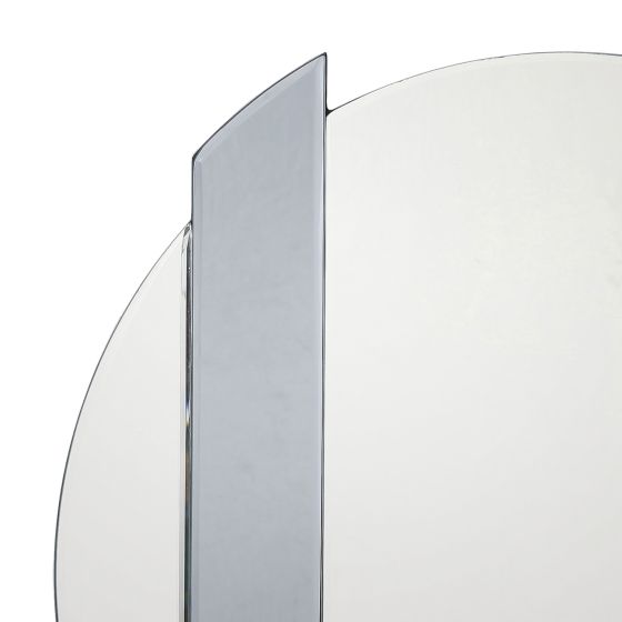 Där Lighting Yulia Silver And Smoked Mirror 50cm