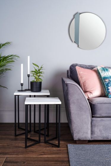 Där Lighting Yulia Silver And Smoked Mirror 50cm