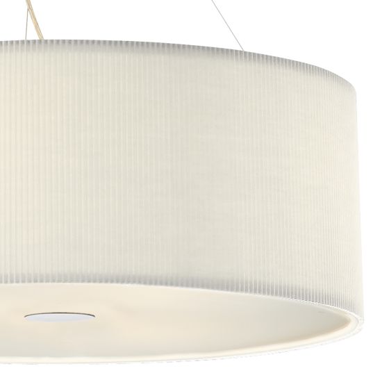 Där Lighting Zaragoza 6 Light Pendant Cream 90cm