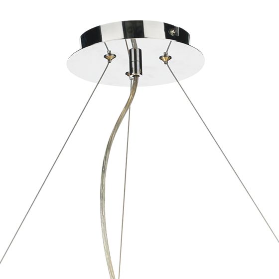 Där Lighting Zaragoza 6 Light Pendant Cream 90cm