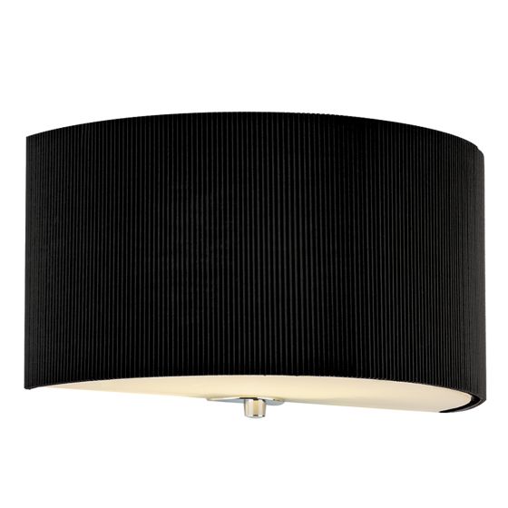 Där Lighting Zaragoza Wall Light With Black Shade