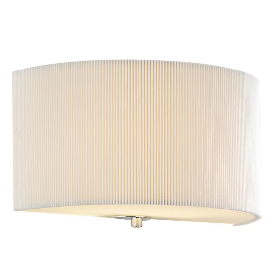 Där Lighting Zaragoza Wall Light With Cream Shade