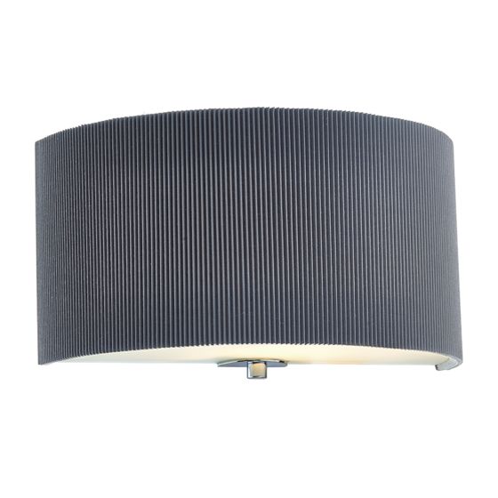 Där Lighting Zaragoza Wall Light With Grey Shade