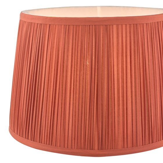Där Lighting Zeena Pink Fabric Empire Shade 25.5cm