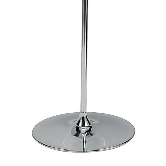 Där Lighting Delta Floor Lamp Polished Chrome With Shade