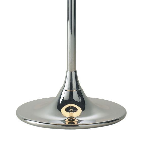 Där Lighting Delta Table Lamp Polished Chrome With Shade