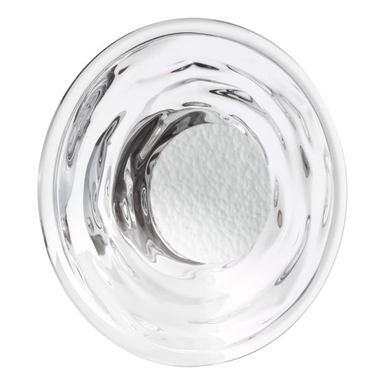 Där Lighting Dewey Wall Light Textured Glass And Polished Chrome LED