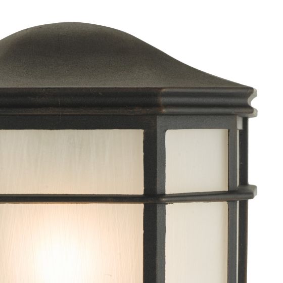 Där Lighting Dulbecco Outdoor Wall Light Black Opal Acrylic IP44