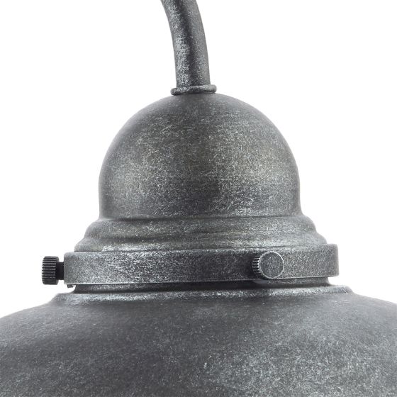 Där Lighting Dynamo Outdoor Wall Light Aged Iron Glass IP44