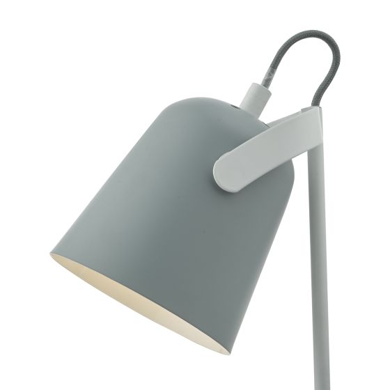 Där Lighting Effie Table Lamp Soft Matt Grey And White