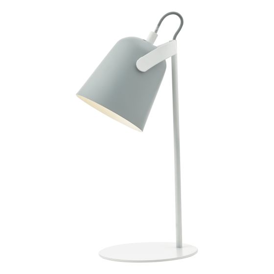 Där Lighting Effie Table Lamp Soft Matt Grey And White
