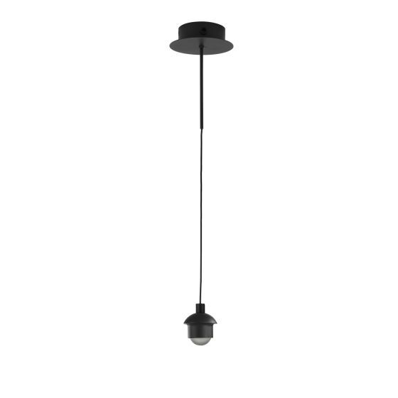 Där Lighting Eileen Pendnant/Wall Light Matt Black LED Fitting Only