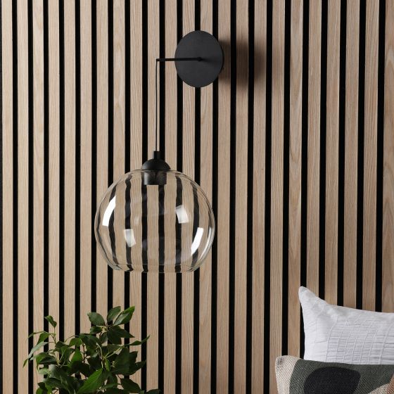 Där Lighting Eileen Pendnant/Wall Light Matt Black LED Fitting Only