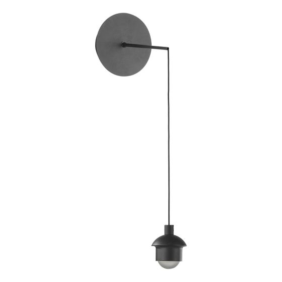 där lighting Eileen Pendnant/Wall Light Matt Black LED Fitting Only