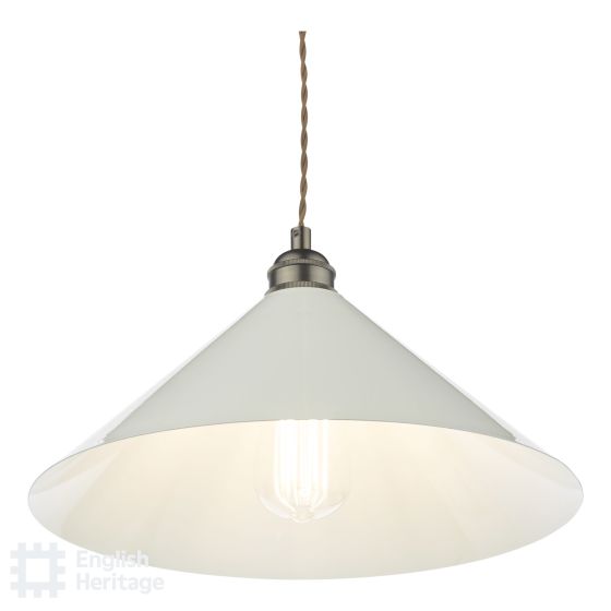 Där Lighting English Heritage Audley End Single Pendant Bronze And Cream