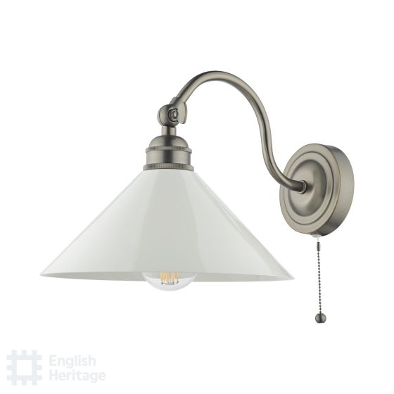 Där Lighting English Heritage Audley End Wall Light Rubbed Bronze And Cream