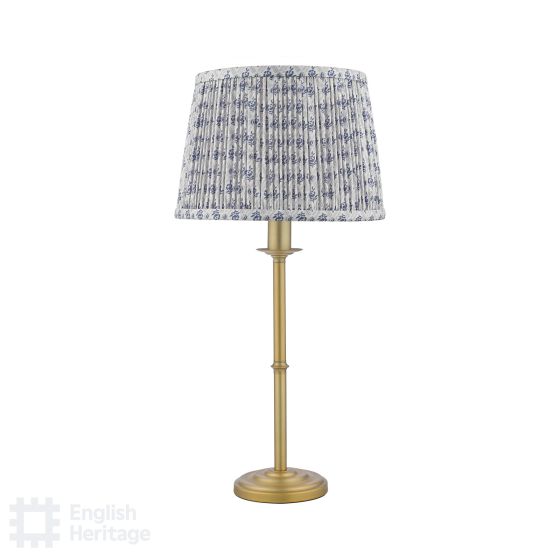Där Lighting English Heritage Marble Hill Table Lamp Aged Brass With Shade