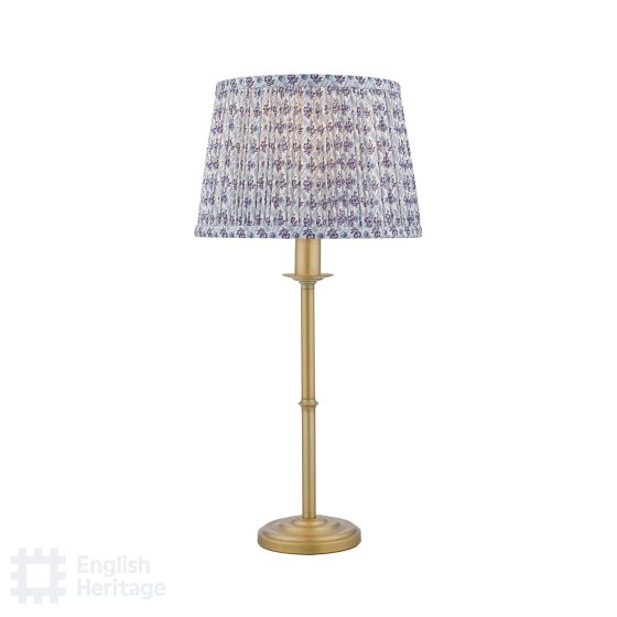 där lighting English Heritage Marble Hill Table Lamp Aged Brass With Shade