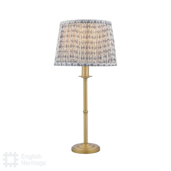där lighting English Heritage Marble Hill Table Lamp Aged Brass With Shade