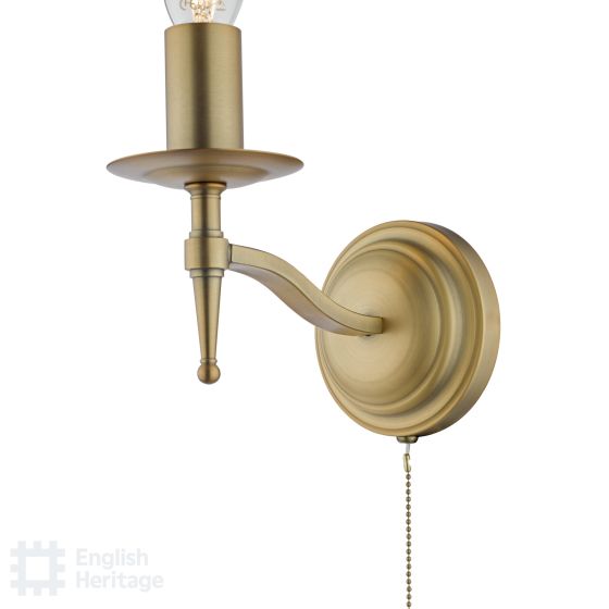 Där Lighting English Heritage Marble Hill Wall Light Aged Brass Bracket Only