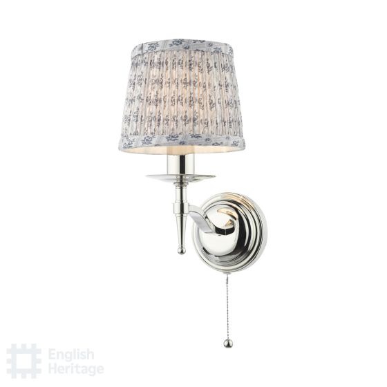 Där Lighting English Heritage Marble Hill Wall Light Polished Nickel Bracket Only
