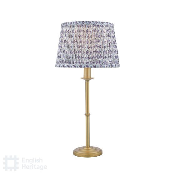 Där Lighting English Heritage St John Street Blue Cotton Empire Shade 25.5cm