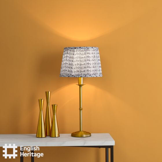 Där Lighting English Heritage St John Street Blue Cotton Empire Shade 25.5cm