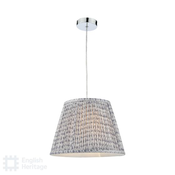 där lighting English Heritage St John Street Grey Cotton Empire Shade 35cm