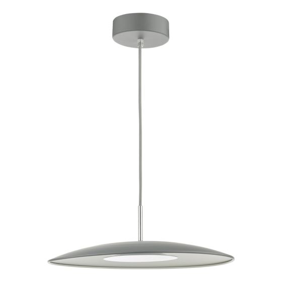Där Lighting Enoch Pendant Matt Grey Stainless Steel LED
