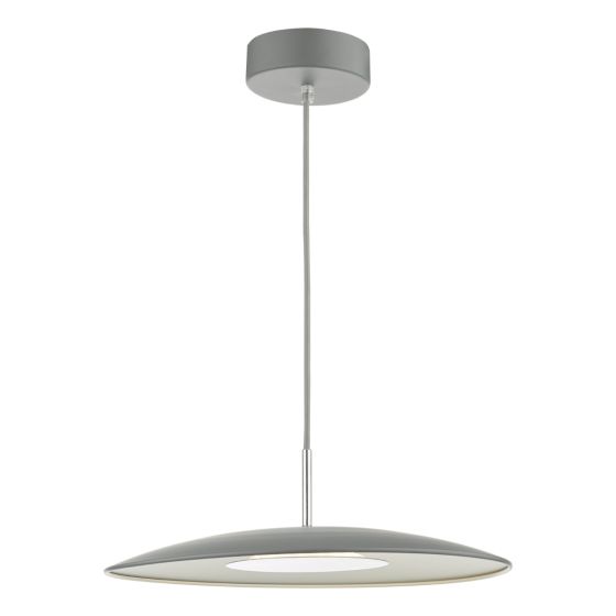 där lighting Enoch Pendant Matt Grey Stainless Steel LED