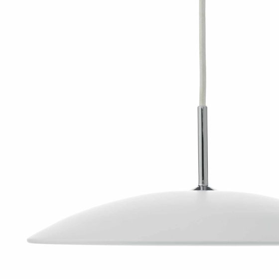 Där Lighting Enoch Pendant White Stainless Steel LED