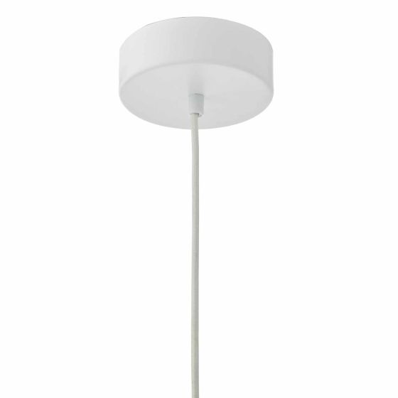 där lighting Enoch Pendant White Stainless Steel LED