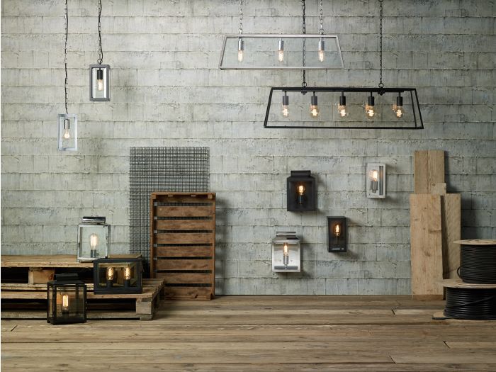 Där Lighting Era Outdoor Wall Light Stainless Steel Glass IP44