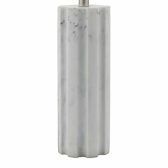 Där Lighting Erebus Table Lamp Marble Effect With Shade