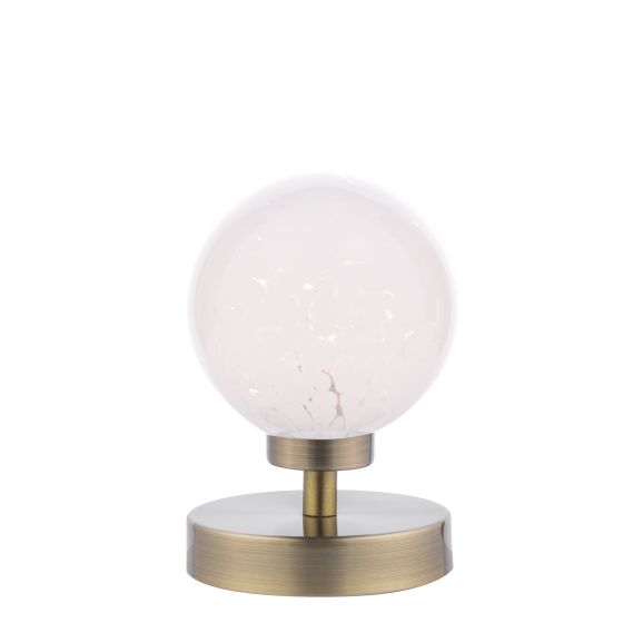 där lighting Esben Table Lamp Antique Brass & Confetti Glass