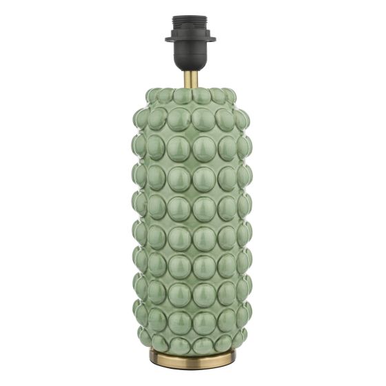 Där Lighting Etzel Table Lamp Green Antique Brass With Shade