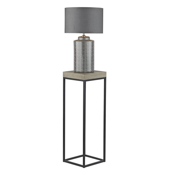 Där Lighting Fabio Nest Of 2 Plant Stand Oak Style Effect