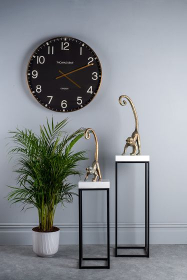 Där Lighting Fabio Nest Of 2 Plant Stands White Gloss Top