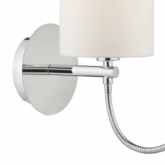 Där Lighting Feta Wall Light LED Polished Chrome Base Only