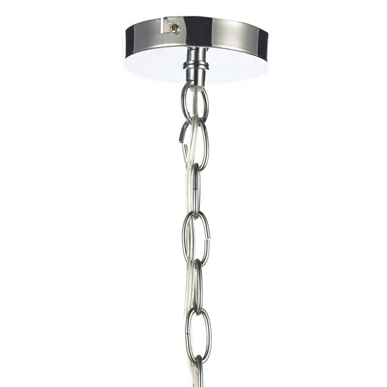 Där Lighting Fiesta 5 Light 35CM Pendant Polished Chrome