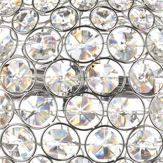 där lighting Fiesta 5 Light 35CM Pendant Polished Chrome