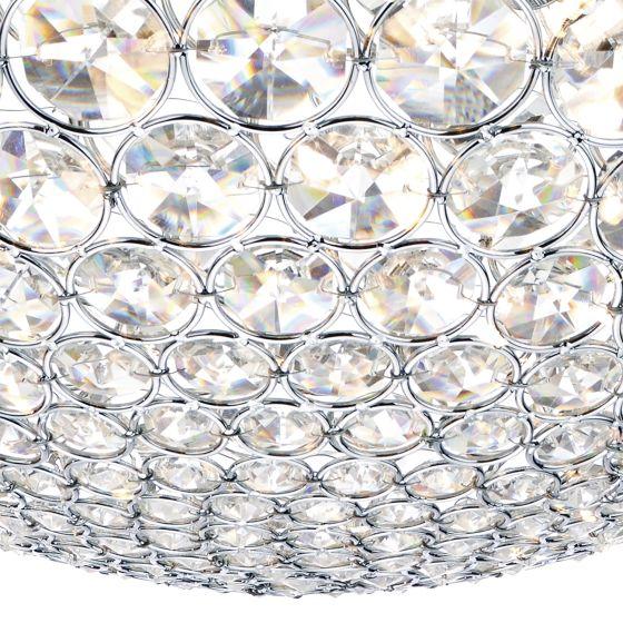 där lighting Fiesta 8 Light 50CM Pendant Polished Chrome