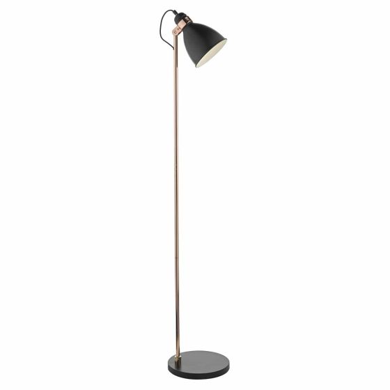 Där Lighting Frederick Task Floor Lamp Black & Copper