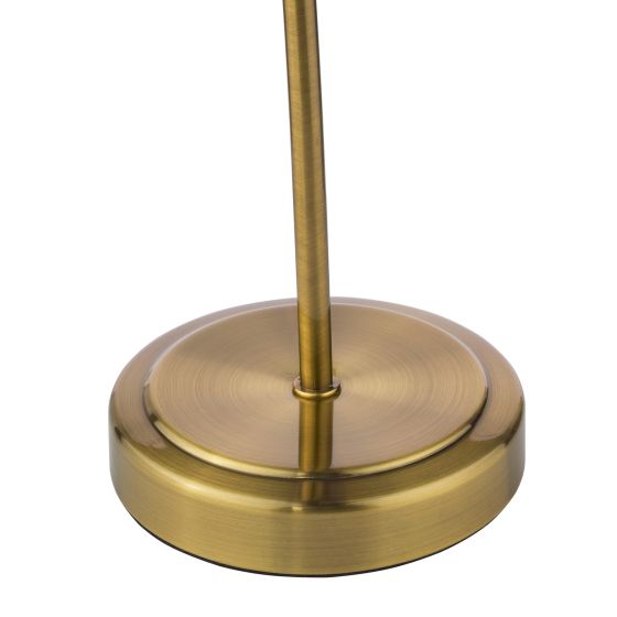 Där Lighting Glynis Table Lamp Antique Bronze And Ribbed Glass